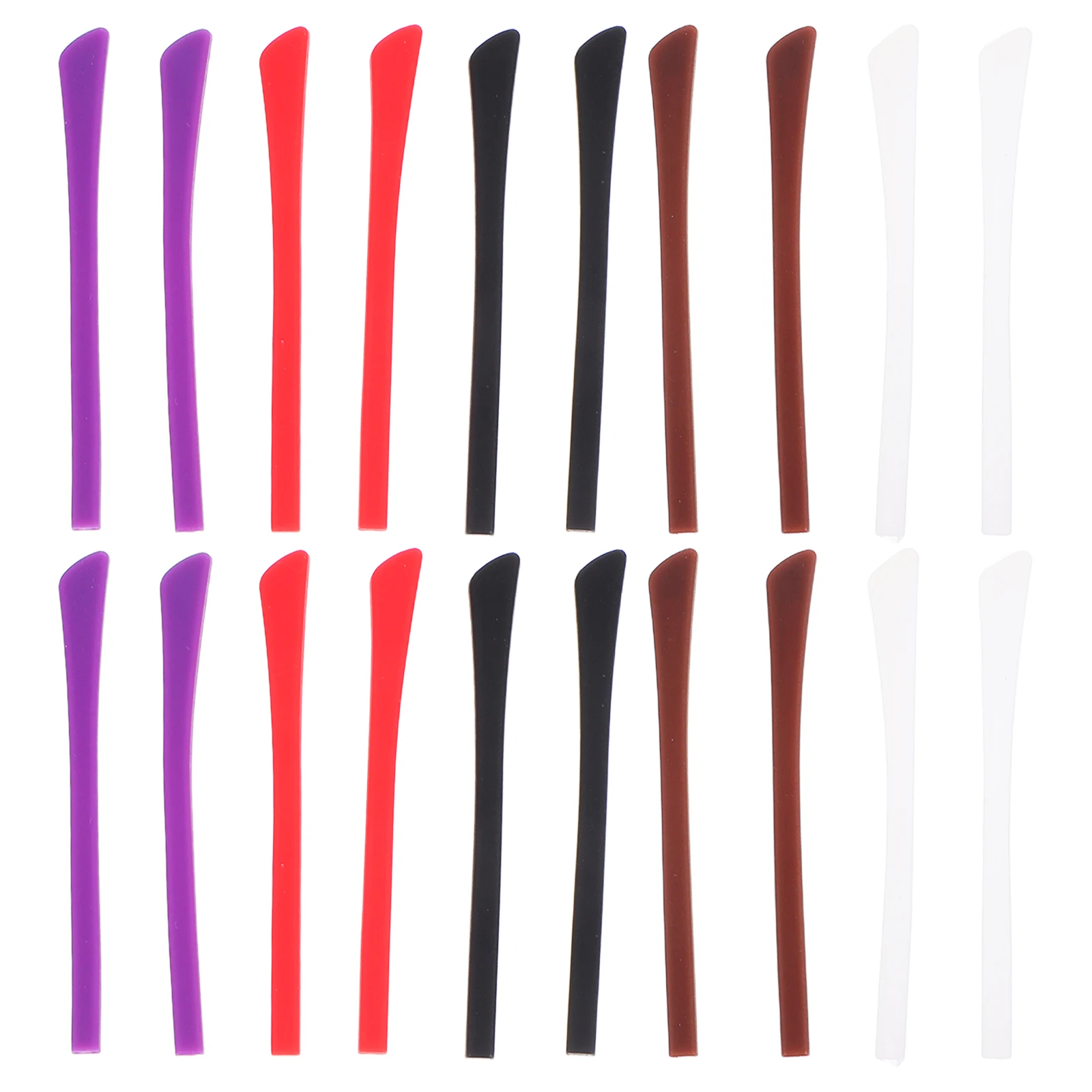 

10 Pairs Silicone Glasses Temple Cover Anti Slip Soft Gel Eyeglass Leg Protectors Durable Universal Fit Accessories