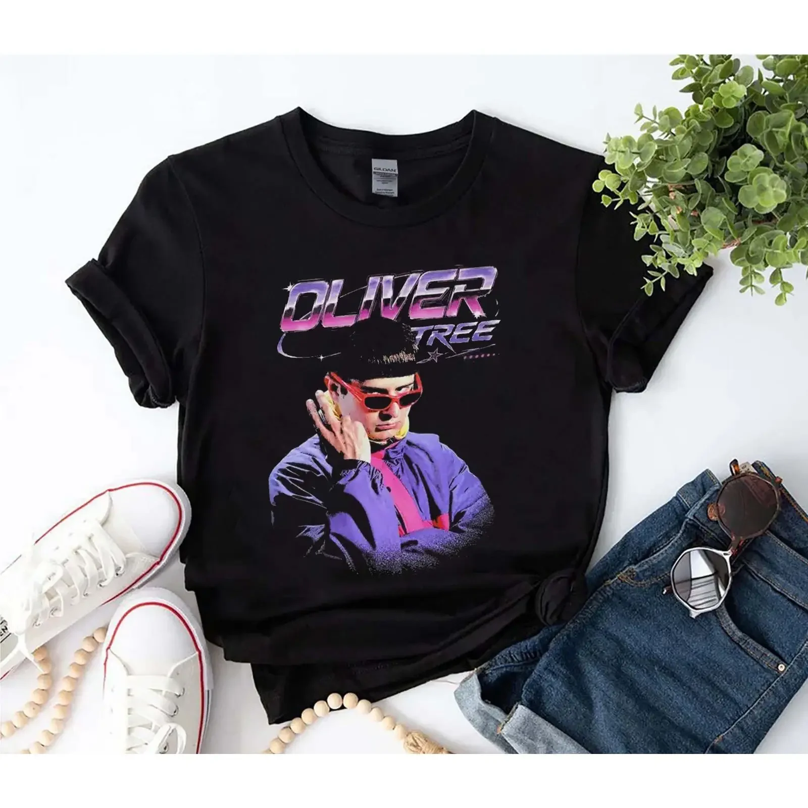 Oliver Tree Y2K T Shirt Retro Fan Memorial vintage Washed graphic Casual Top For Everyday Wear fashion Stylish Slightly