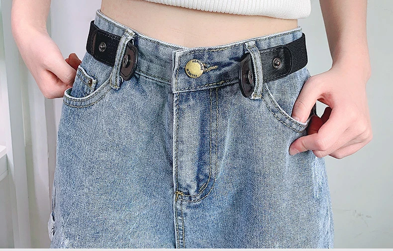 Neuester Spurloser Unsichtbarer Elastischer Gürtel Damengürtel Jeanshosen Herren Elastischer Gürtel Schnallenfreier Verstellbarer Taillengürtel Ohne Schnalle – Detail 10