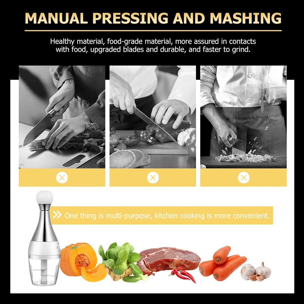 

Mini Food Chopper Automatic Vegetable Cutter Garlic Mincer Dicing Tool Kitchen Food Processor Manual