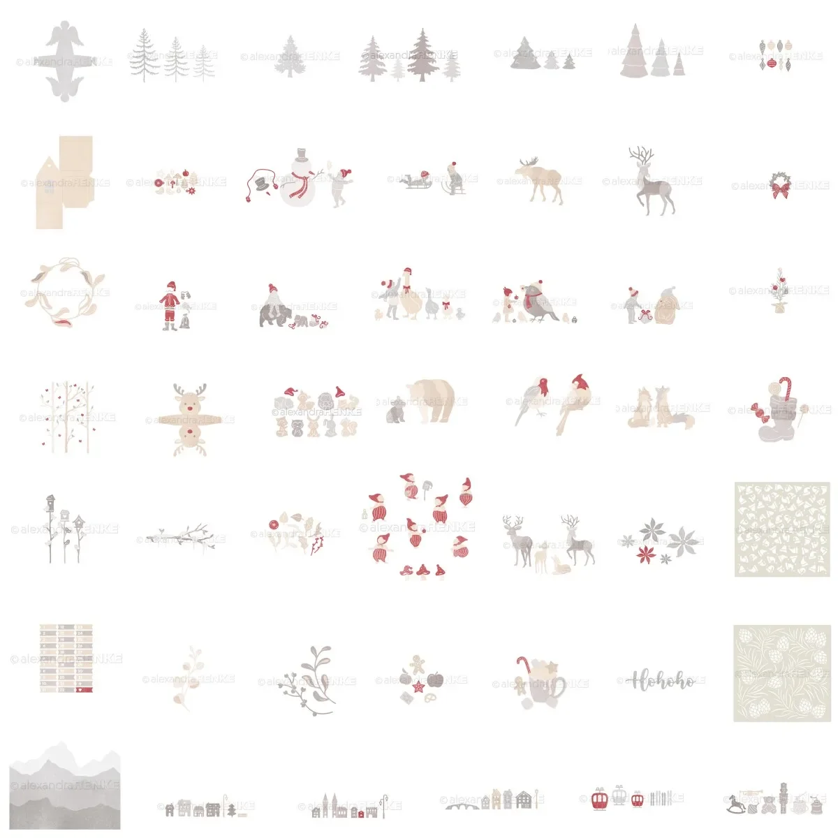 

2024 Christmas Collection New Arrival Metal Cutting Dies Stencil Card Scrapbook Embossed Paper Album Diy Craft Knife Mould 2023