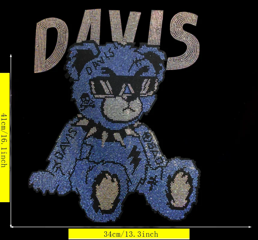 

New Fashion Cartoon Rhinestone Applique Iron On Patch Clothing Accessories