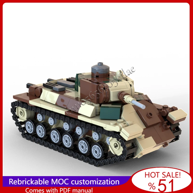 

434 шт. MOC WW2 серии T 50, модель разведывательной машины, сделай сам, собранные, развивающие, креативные, детские игрушки, рождественские подарки