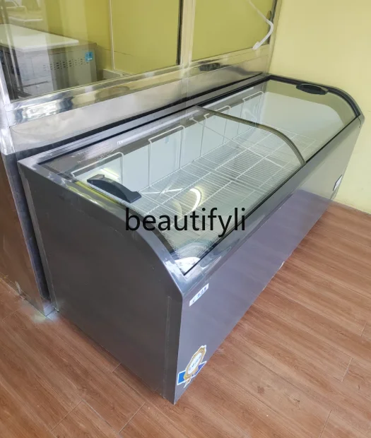 

Large Commercial Horizontal Freezer Freezer Large Capacity Supermarket Convenience Store Transparent Glass Refrigeration