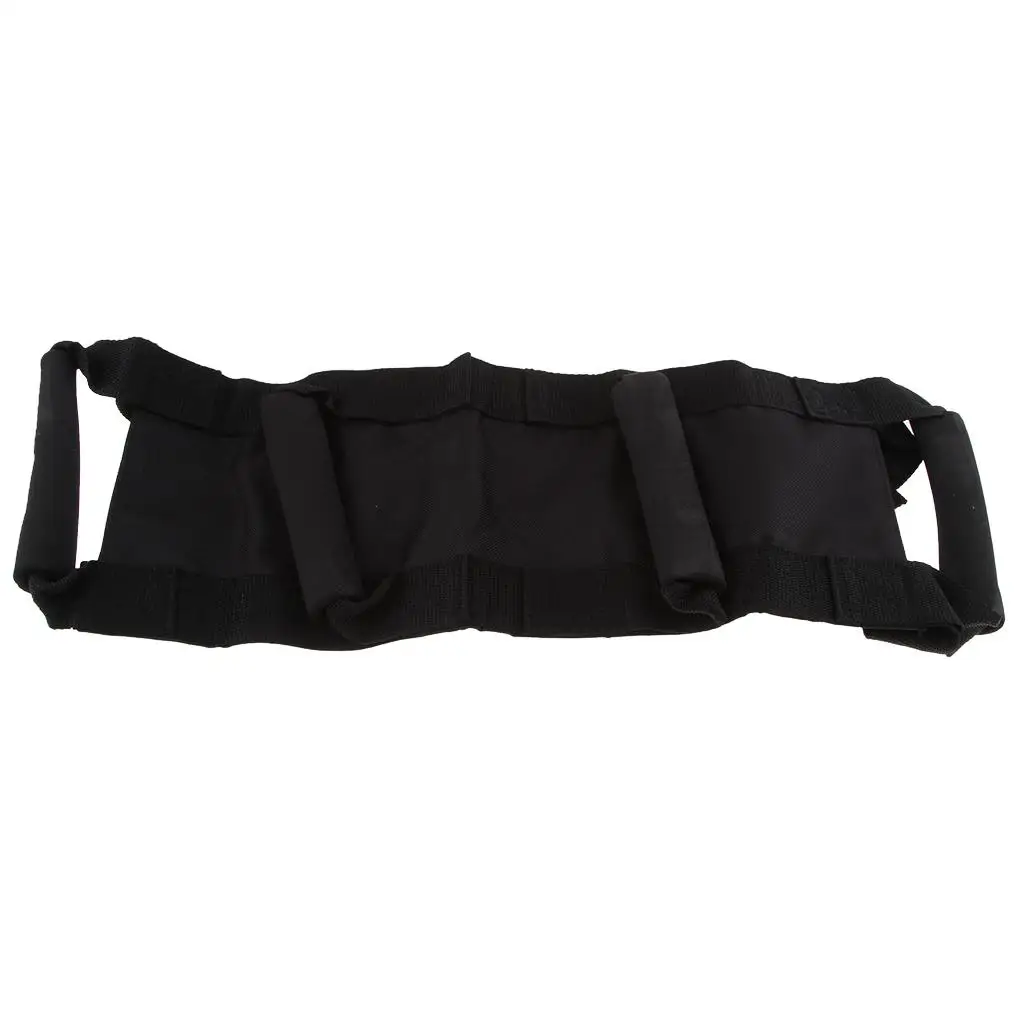 Back Safety Belt Black Ergonomic Nylon Passenger Hand Strap Car Seat Accessories for Long Trip Comfort