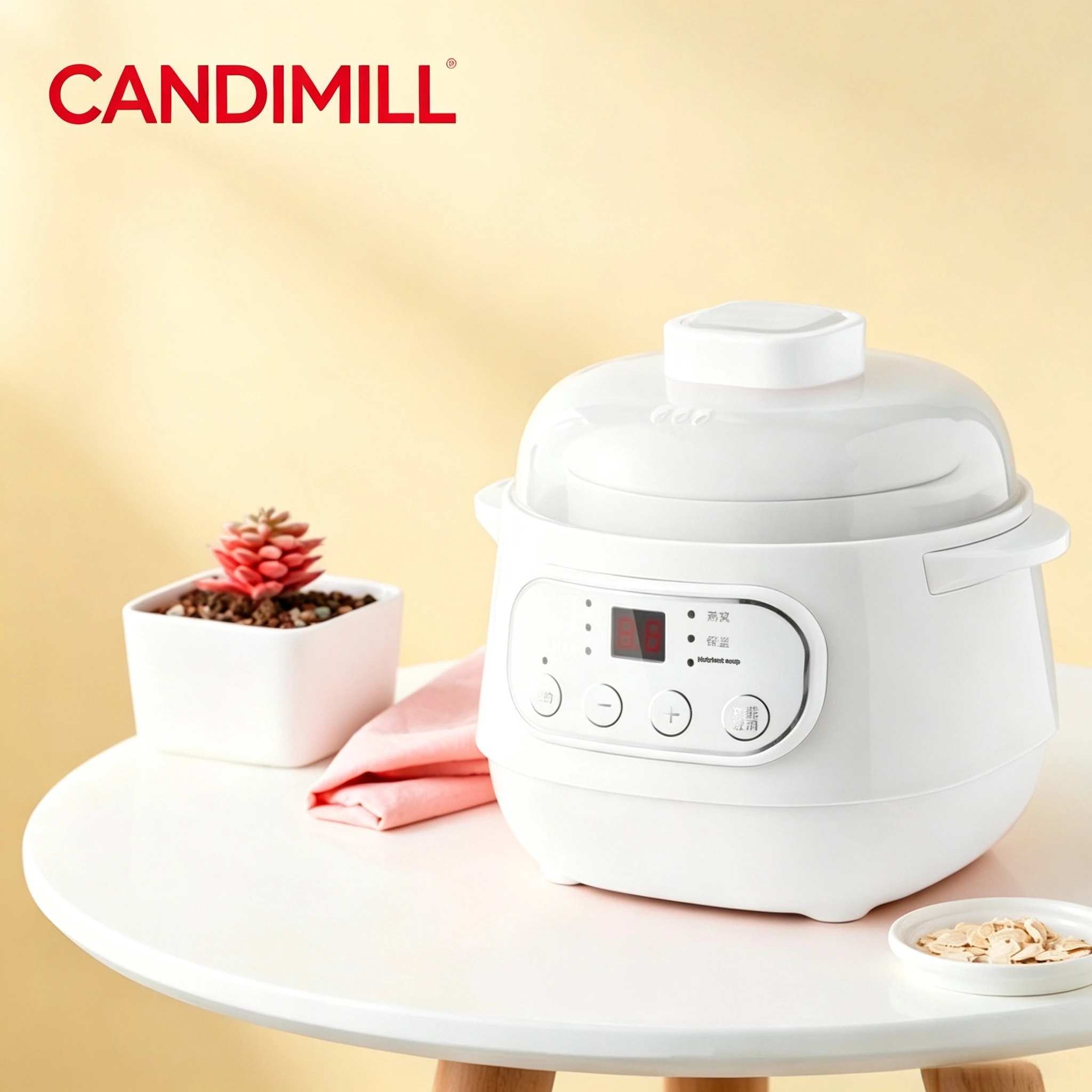 Ceramic Electric Water Bath Stew Pot Household Multi-purpose Cookware For Simmering Bird Nest, Soup And Nutritious Food