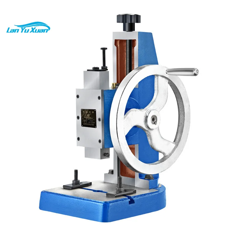 Desktop Press Micro Punch Steering Pheel Punch Disk Riveting Punch 0.5t 1.0t 1.5t Punching Machine Portable Electric Small