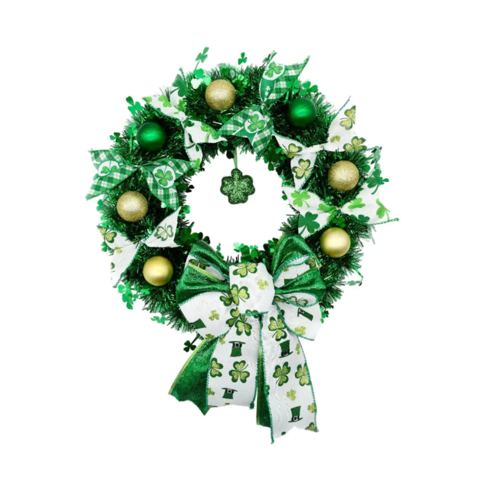 

ST. Patricks Day Wreath Practical Front Door Wreath for Wall Outdoor Holiday