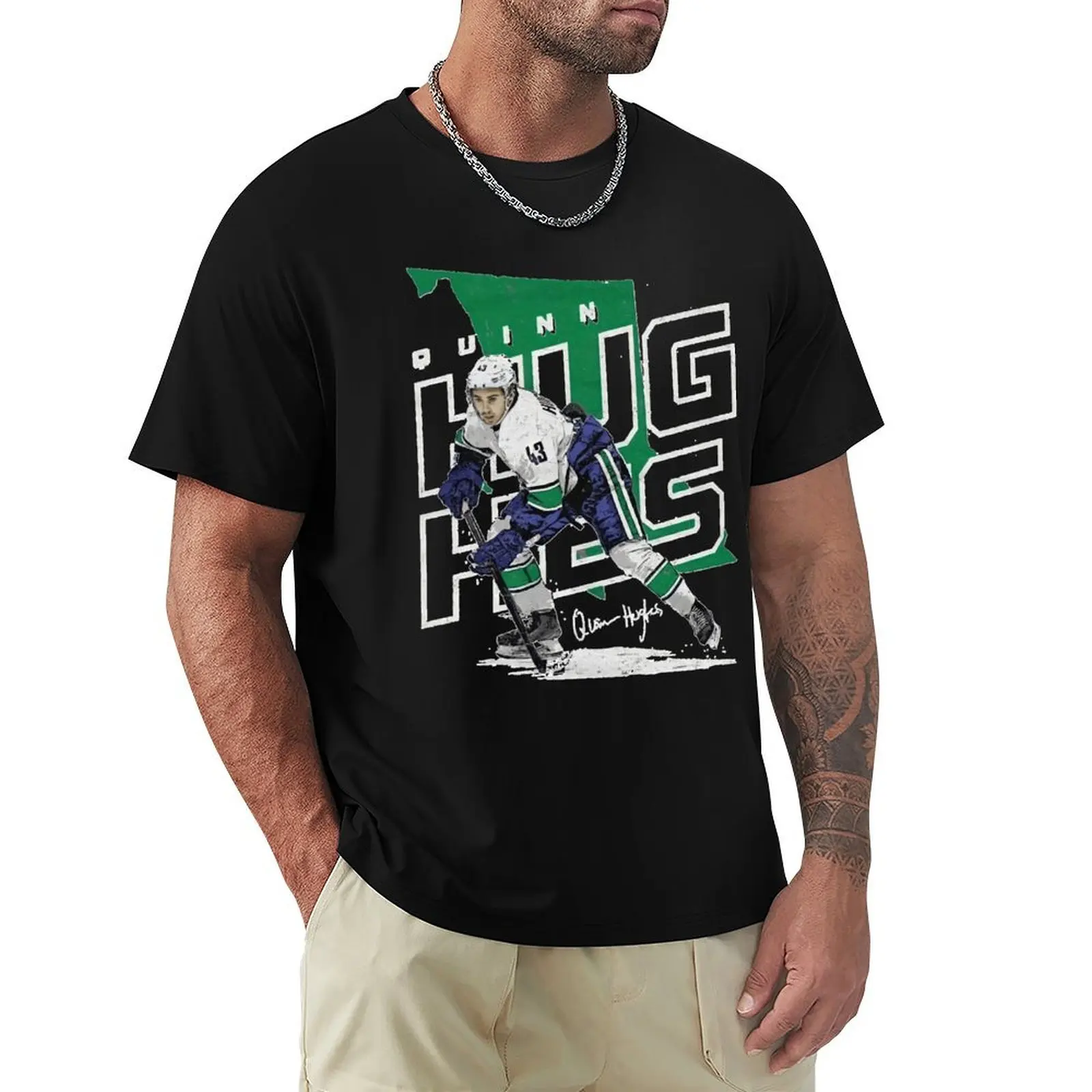 

Quinn Hughes T-Shirt T-Shirt aesthetic clothes anime stuff tshirts personalised mens graphic t-shirts pack