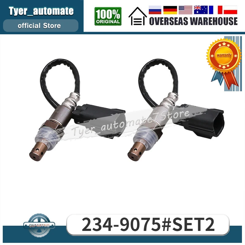 2PCS Oxygen Sensor O2 Sensor Lambda Sensor 234-9075 234 9075 For Land Rover LR3 2005-2009 Land Rover Range Rover Sport 2006-2009