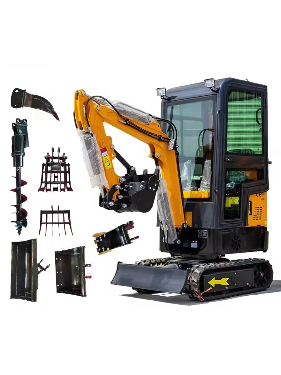 Low Cost Mini Excavator 1 Ton Chinese Crawler Digger Machinery Mini Electric Excavator