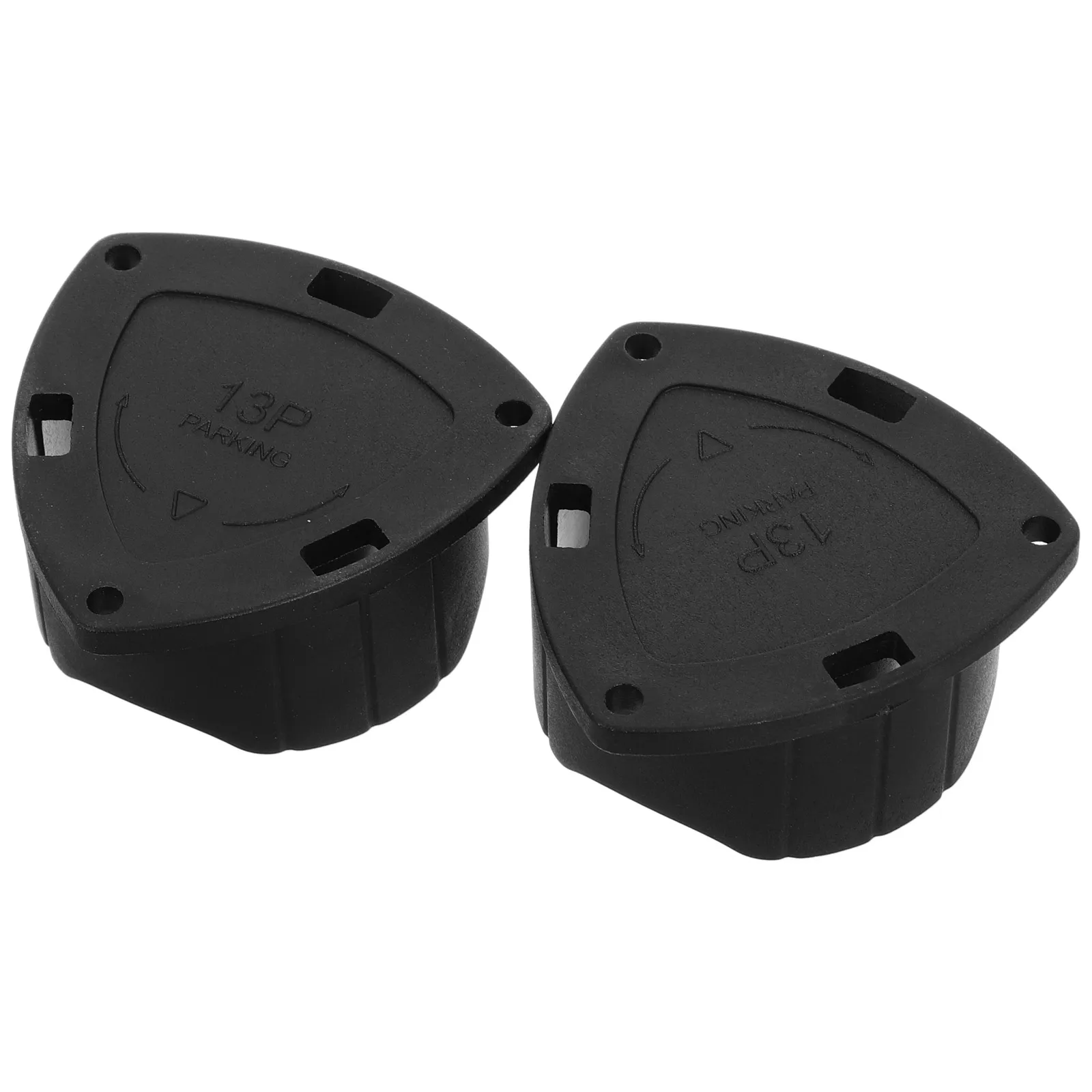 

2pcs 13 Pin Trailer Plug Cap Connector Cover Parking Socket Sturdy Material Easy Installation Multifunctional Design