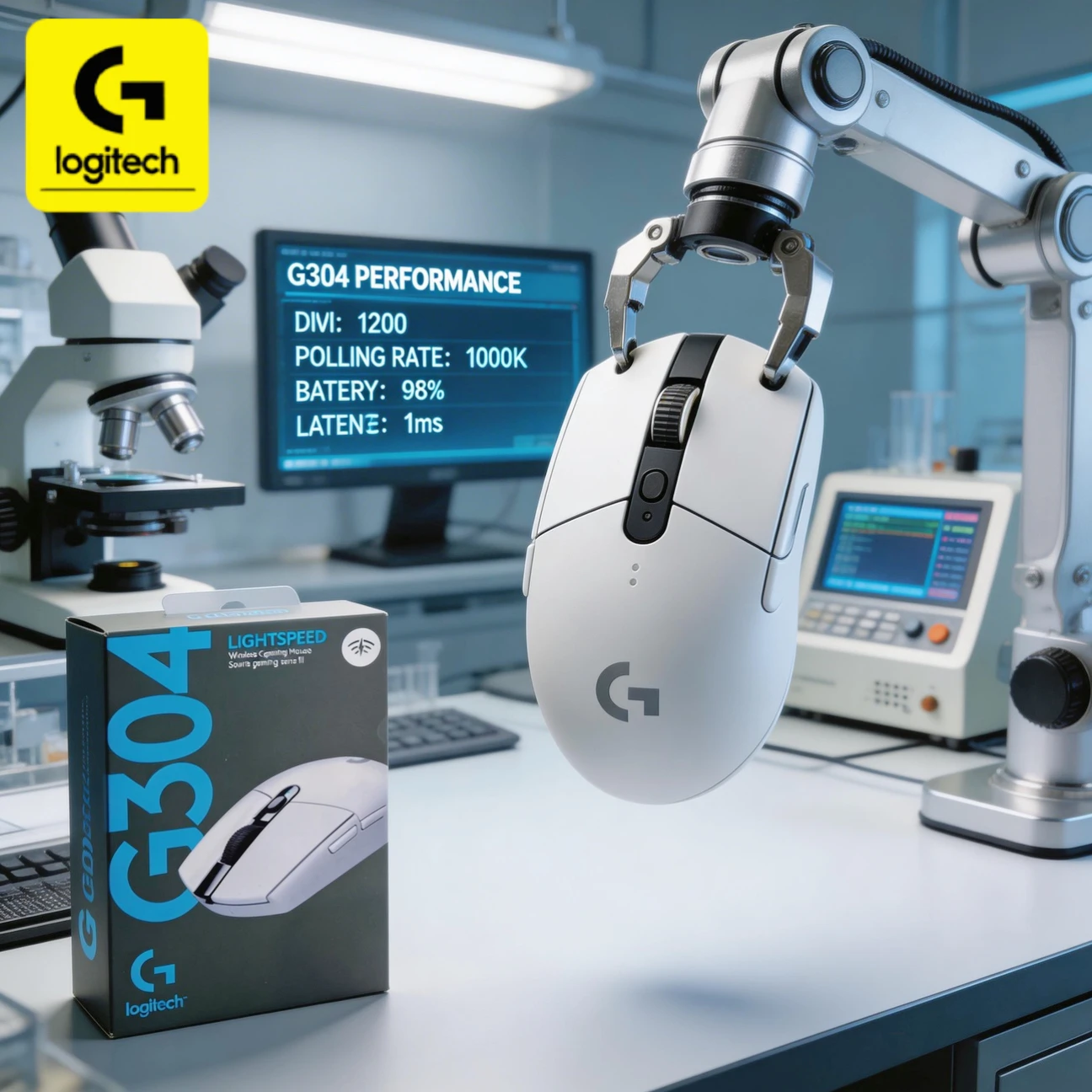 

Беспроводная мышь Logitech G304/G203: интеллектуальное энергосбережение, сенсор HERO с низким энергопотреблением