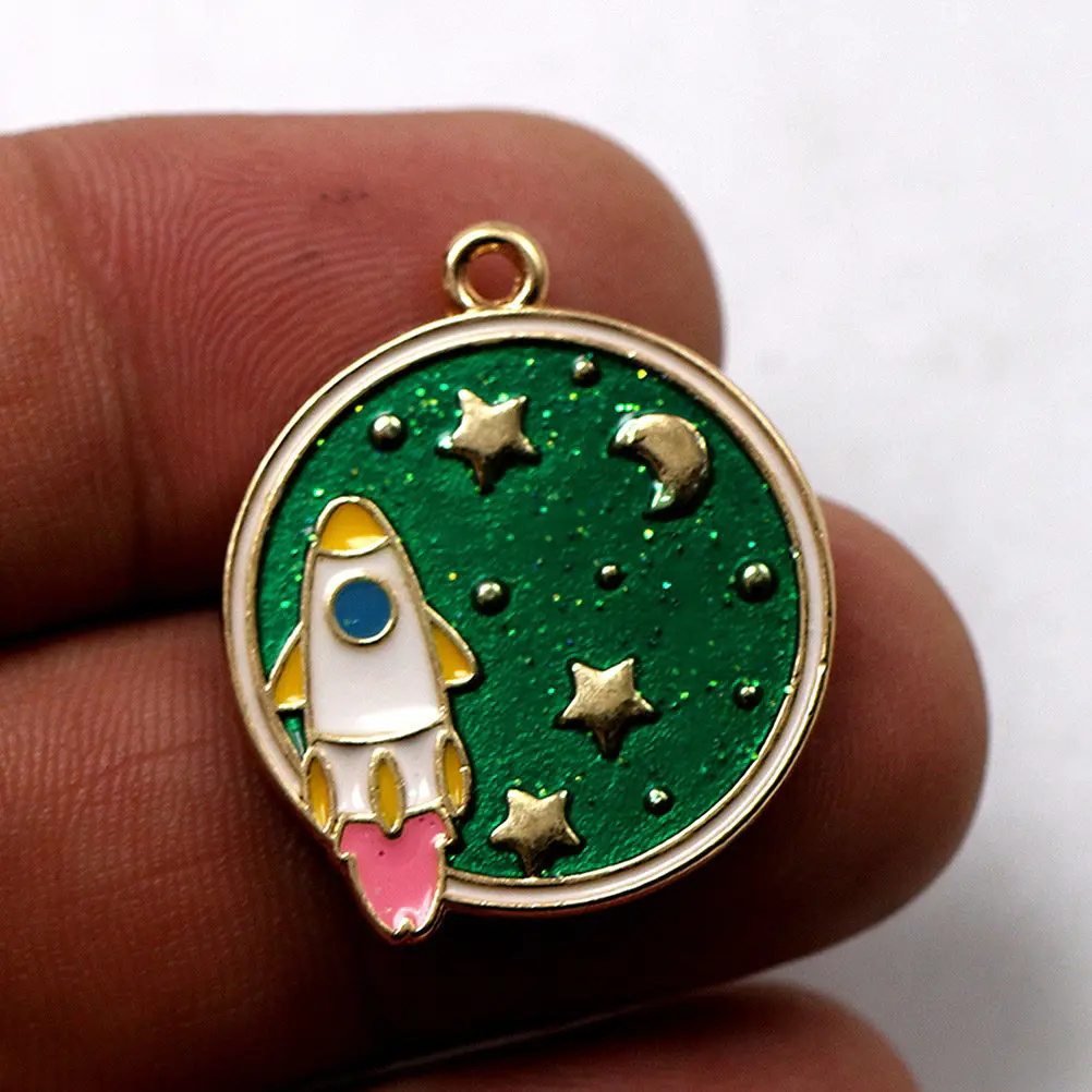 

Набор из 10 подвесок-ракет из сплава, уникальный дизайн, для самостоятельного изготовления ожерелий, браслетов, серег, шармов, аксессуаров для создания украшений, шикарный набор шармов