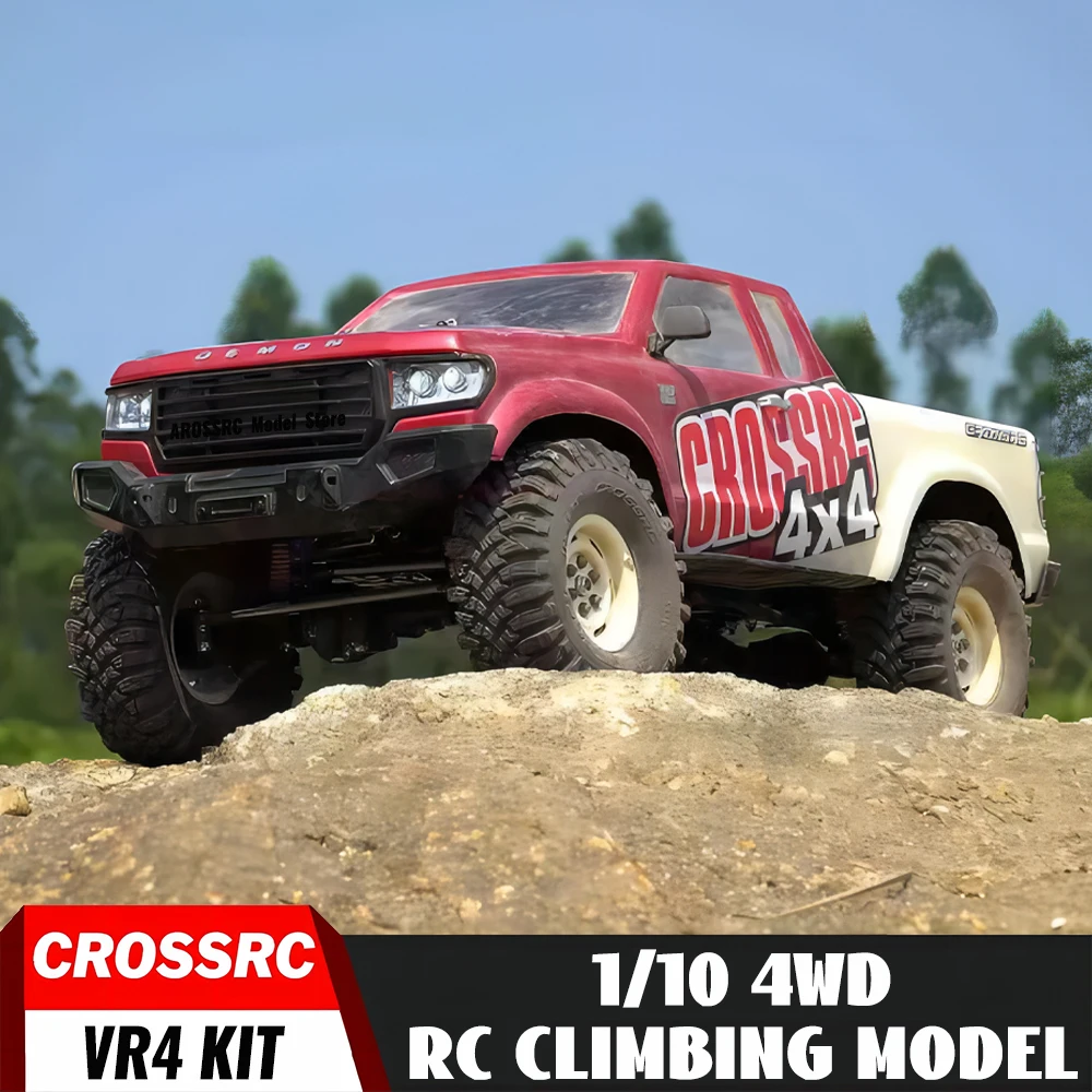 CROSSRC VR4 1/10 miękka powłoka wysokiej symulacji Pickup samochodów wspinaczkowy 4x4 zestaw DEMON zdalnego sterowania Model RC elektryczny