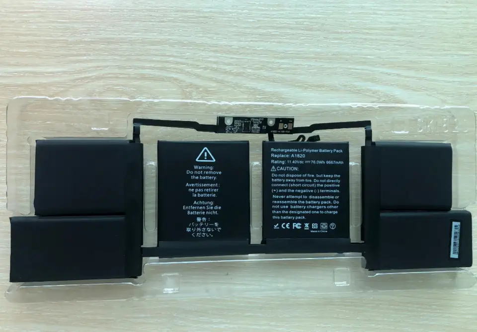 76Wh A1820 Battery for MacBook Pro 15 2016-2017