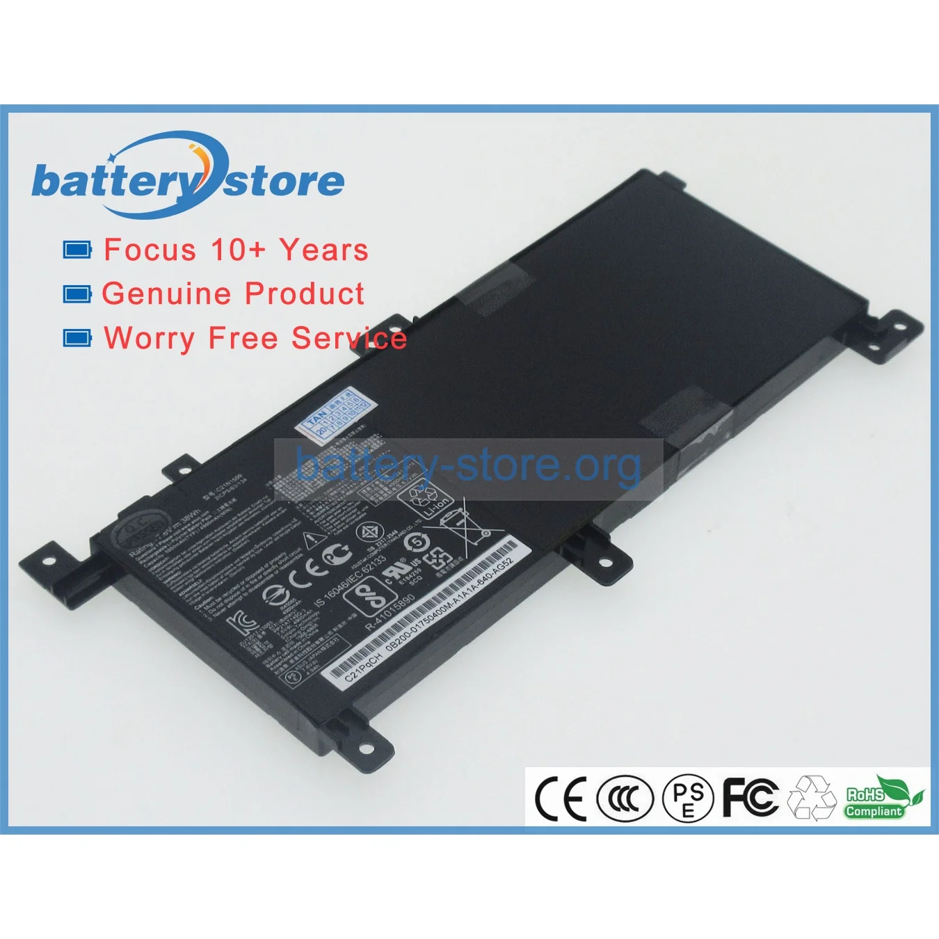 Genuine laptop batteries for C21N1509,0B200-01750000,2ICP4/59/134,0B200-01750400,0B200-01750600,0B200-01750200,0B200-01750700