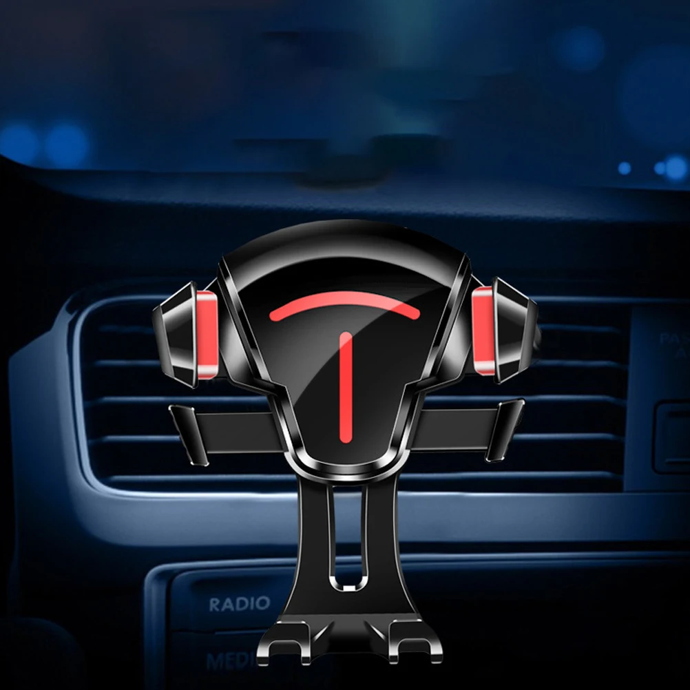 

Car Phone Holder Compact Stand 2-in-1 Practical Vehicle Bracket Multifunctional