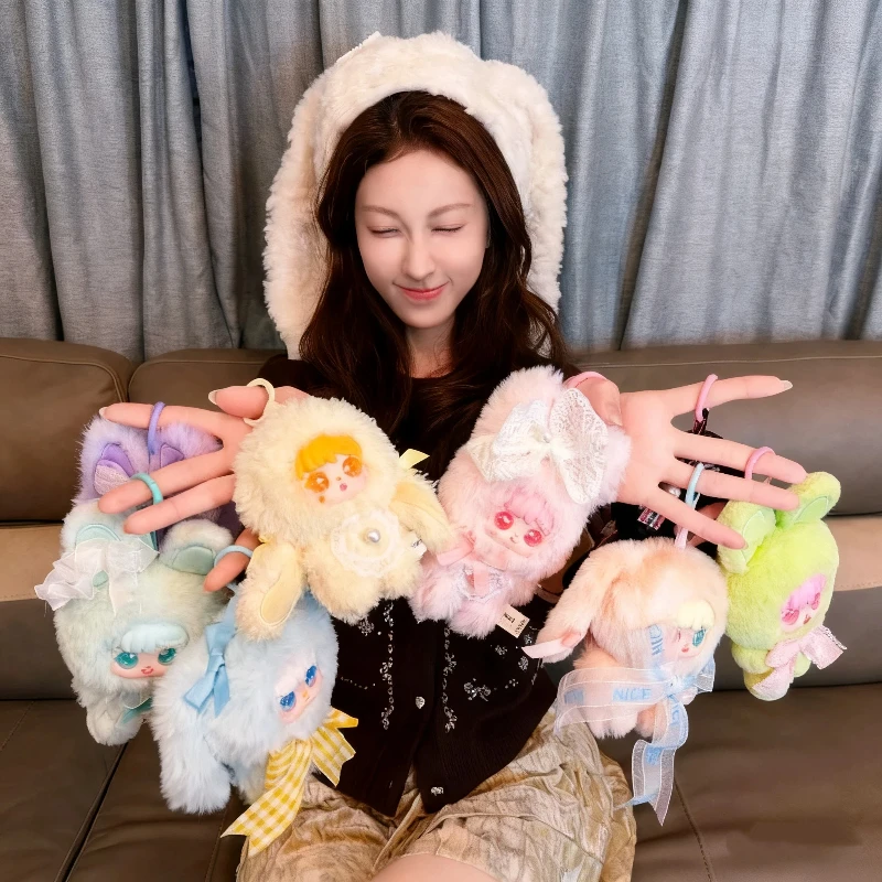 

Sanmi Rabbit Sweet Bud Bunny Series, плюшевая слепая коробка, милая мягкая кукла, сумка, подвеска, брелок, модная игрушка, домашний декор, подарок-сюрприз