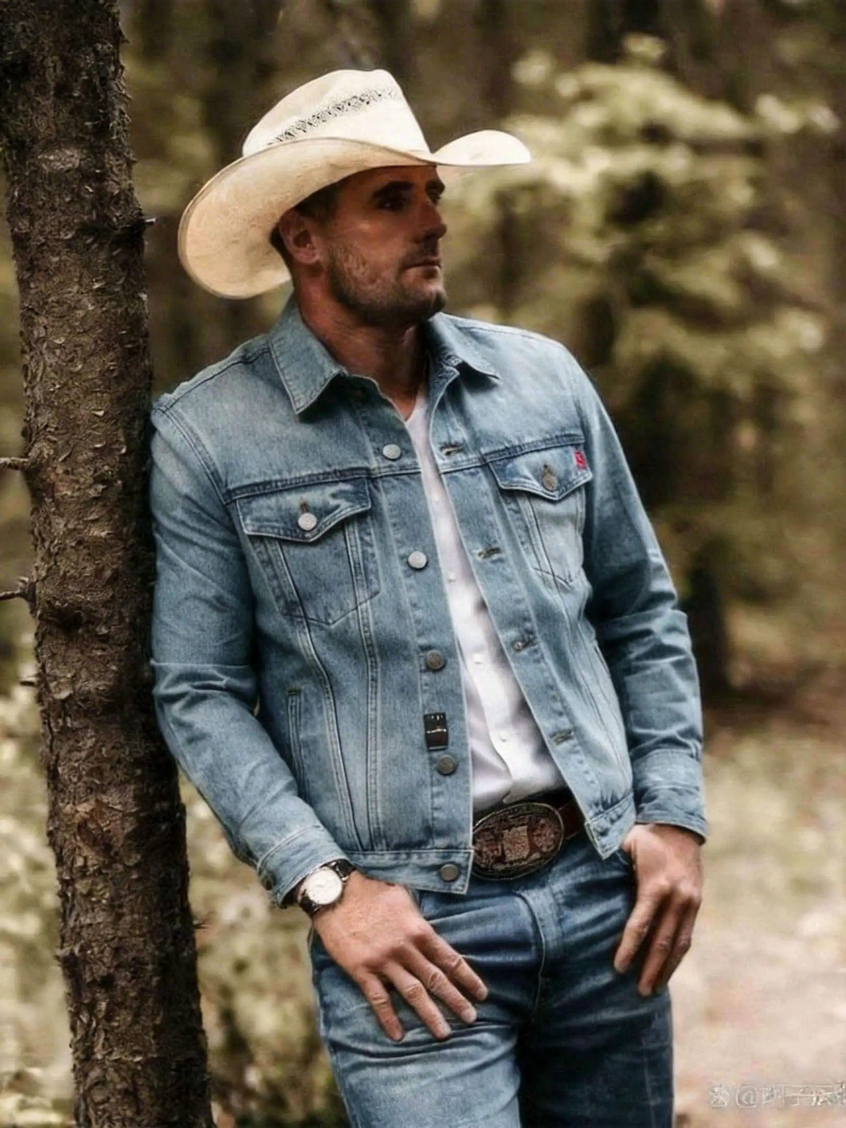 2026 Autumn New American Retro Heavyweight Denim Cargo Jacket Men's Fashion Multiple Pockets 90% Cotton Washed Casual Outerwear