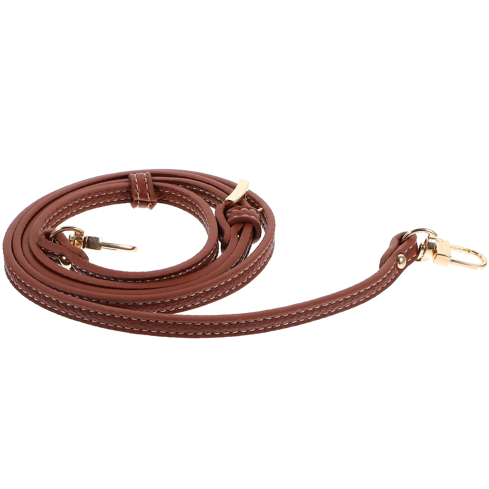 

Crossbody Strap 0.9cm Wide Adjustable Buckle Shoulder Belt Replacement Brown Wallet Clutch Purse