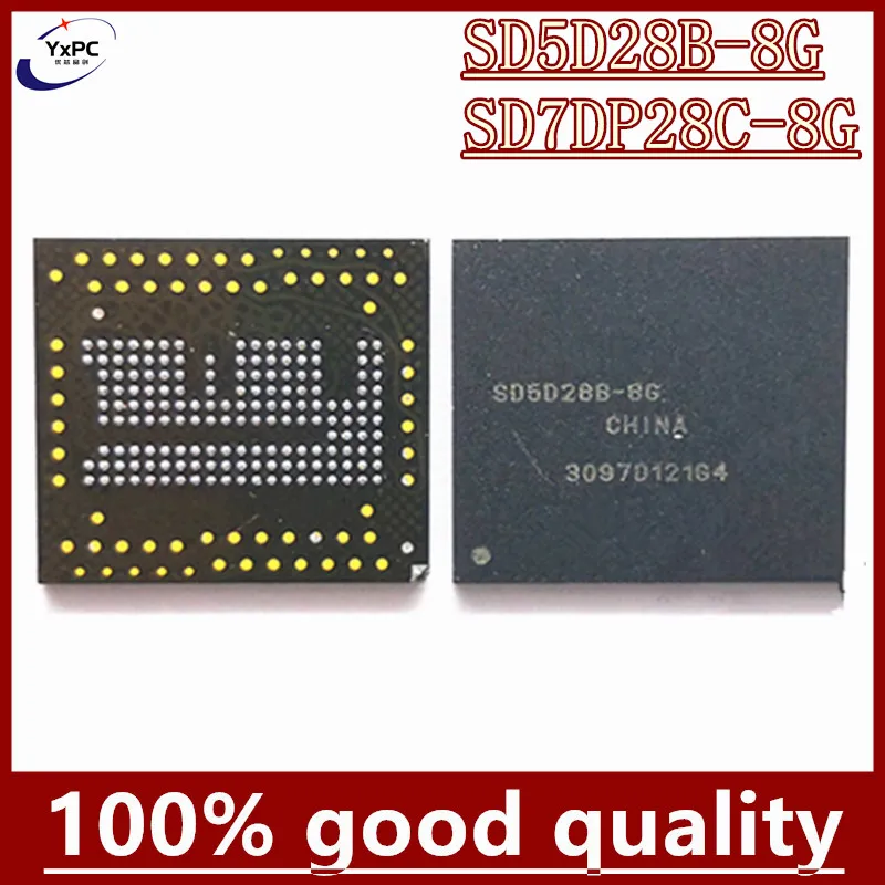 

SD5D28B-8G SD7DP28C-8G SD5D28B SD7DP28C 8G EMCP 8GB BGA162 8G Flash Memory IC Chipset with balls