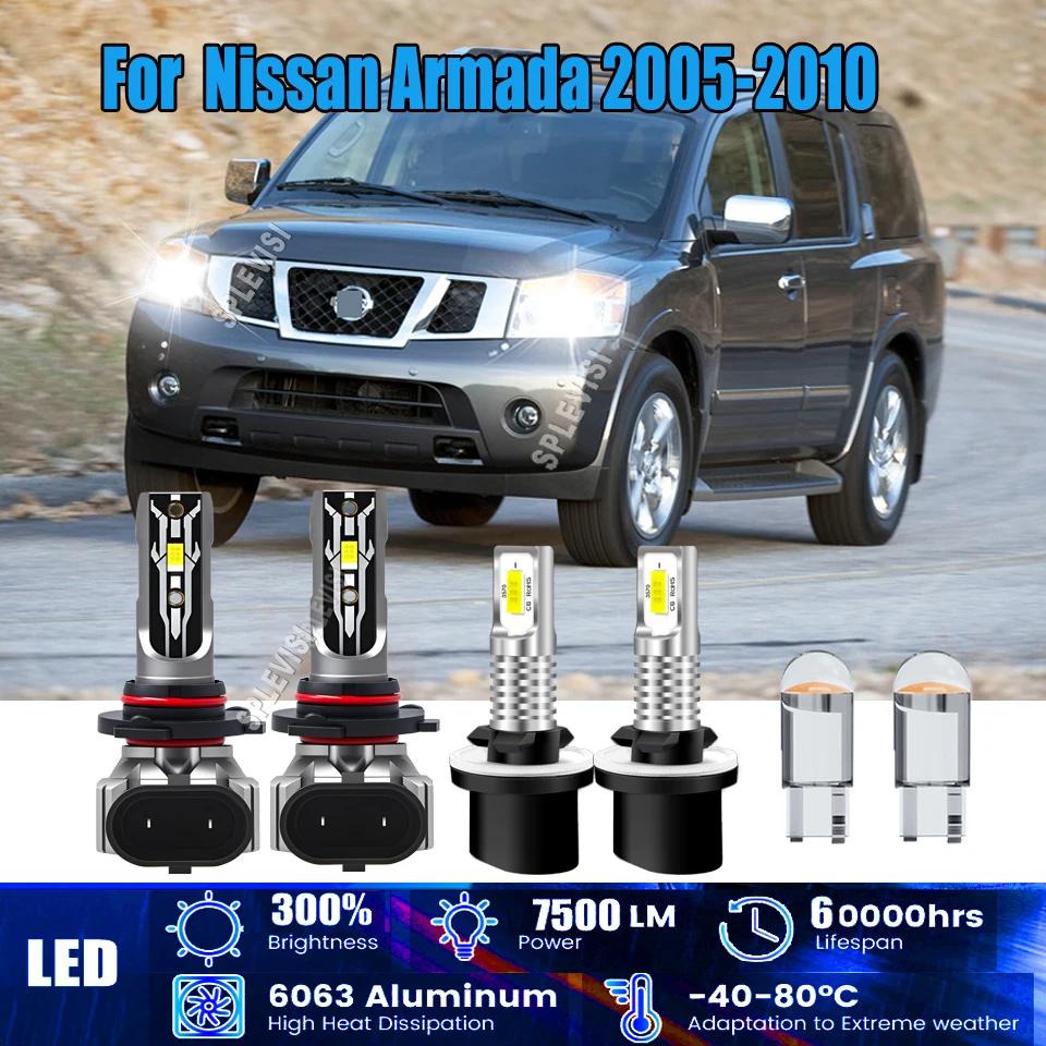 

9005 9006 880 Car CSP LED Headlight Foglight - Value Pack - Affordable Upgrade For Nissan Armada 2005 2006 2007 2008 2009 2010