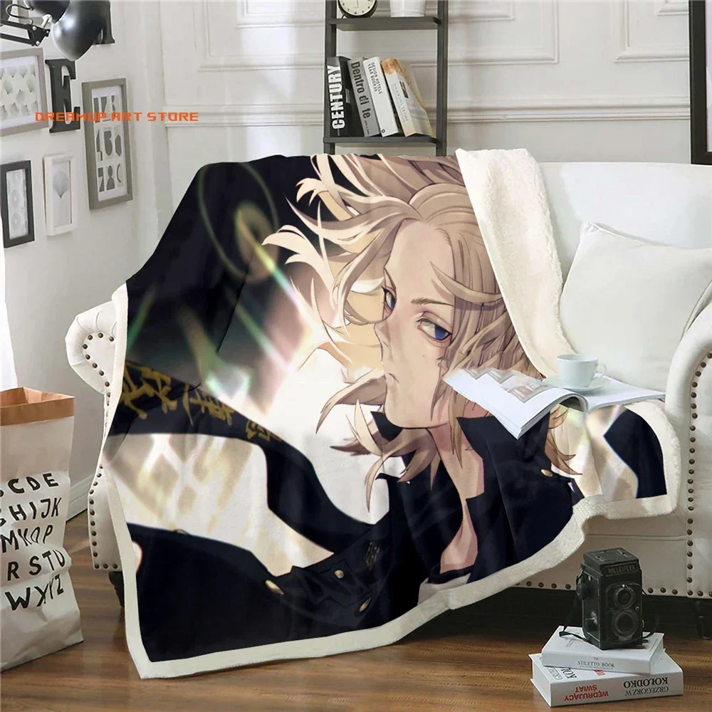 2026 3D Print Anime Tokyo Avengers Blanket Soft Sofa Cover Throw Blanket Fleece Tapestry Warm Bed Blankets For Bedroom Couch