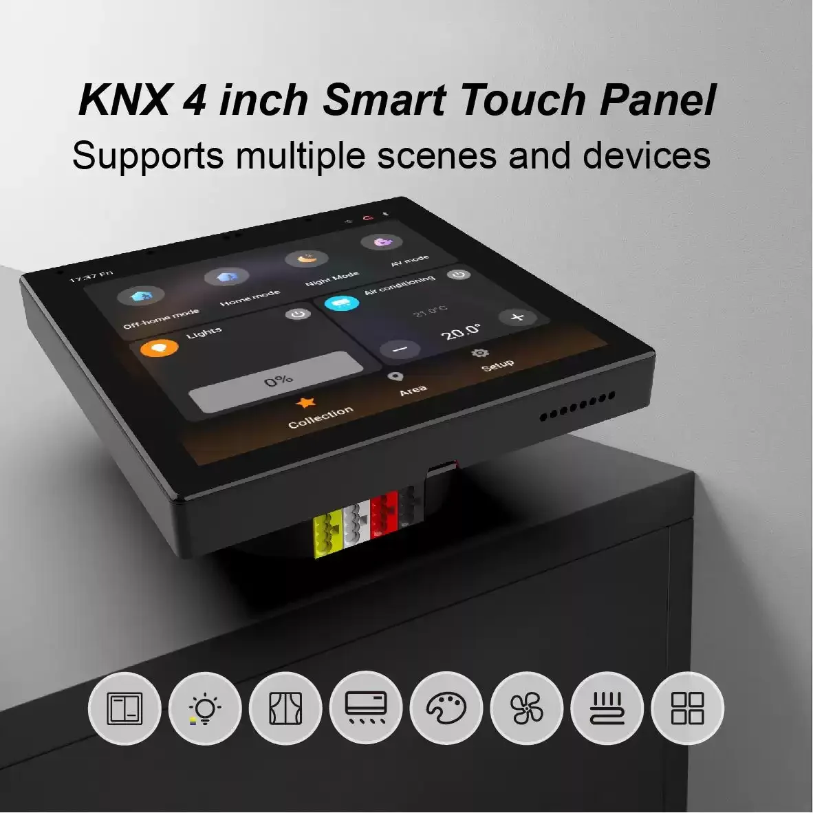 4Inch Smart touch screen supports multi-scenario and multi-device interconnection for central control parts
