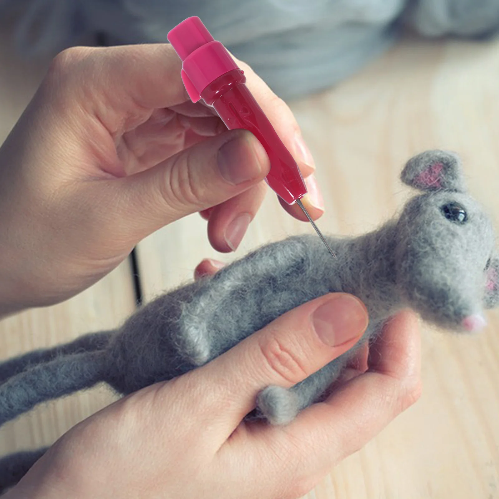 

5pcs Wool Needles Pen Style Needle Felting Tool For Dry Felt Crafting Ergonomic Handle Diy Needle Felting Supplies Set -