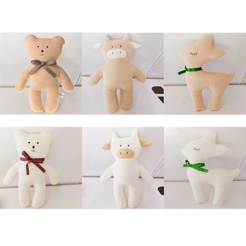 Tamanho da mão cor clara para conjunto bonecas brinquedos sensoriais animais reconfortantes brinquedo Montessori