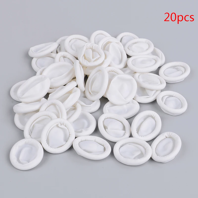 20Pcs/100Pcs Disposable latex rubber finger cots sets fingertips protector glove