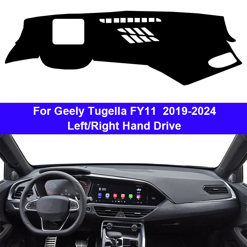 Car Inner Dashboard Cover For Geely Tugella FY11 2019 2020 2021 2022 2023 2024 Auto Dash Mat Carpet Cape Sun shade Dashmat Pad