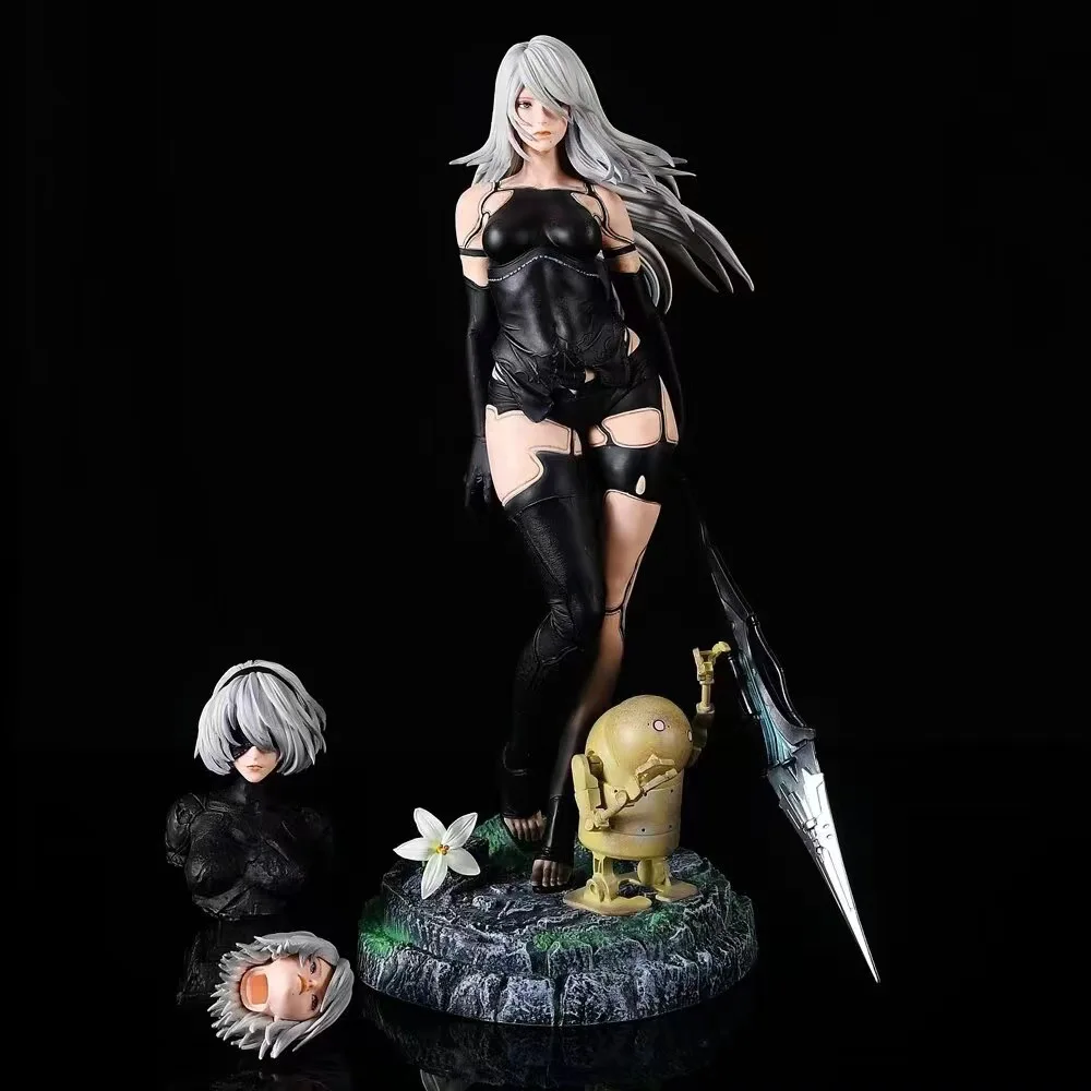 NieR: Automata A2 Three-Headed Battle-Damaged Bust Anime Figure 2B Figura Model