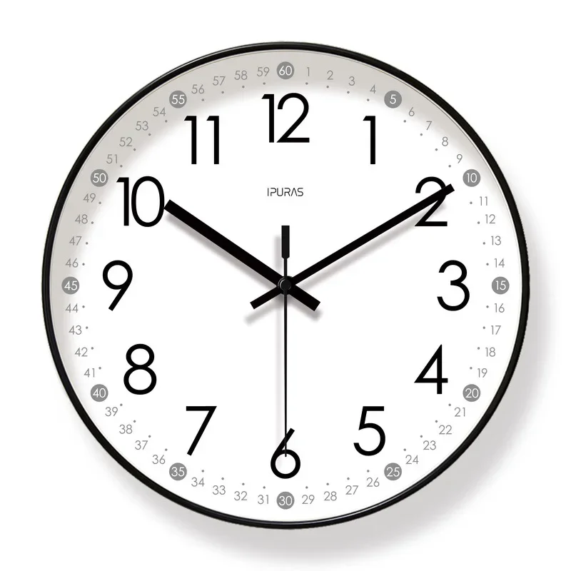 2025 Learning Clock for Kids Silent Non Ticking Telling Time Teaching Clock Kids Room Wall Decor for Bedrooms Analog Kids Clock