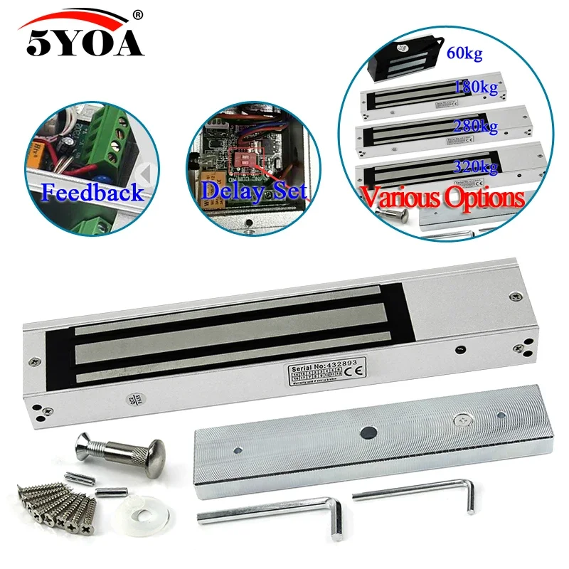 Kunci Pintu Elektronik 5YOA, Kunci Magnetik Elektrik, Pembuka Gerbang, Daya Hisap, Sistem Kontrol Akses Elektromagnetik, Berbagai Macam