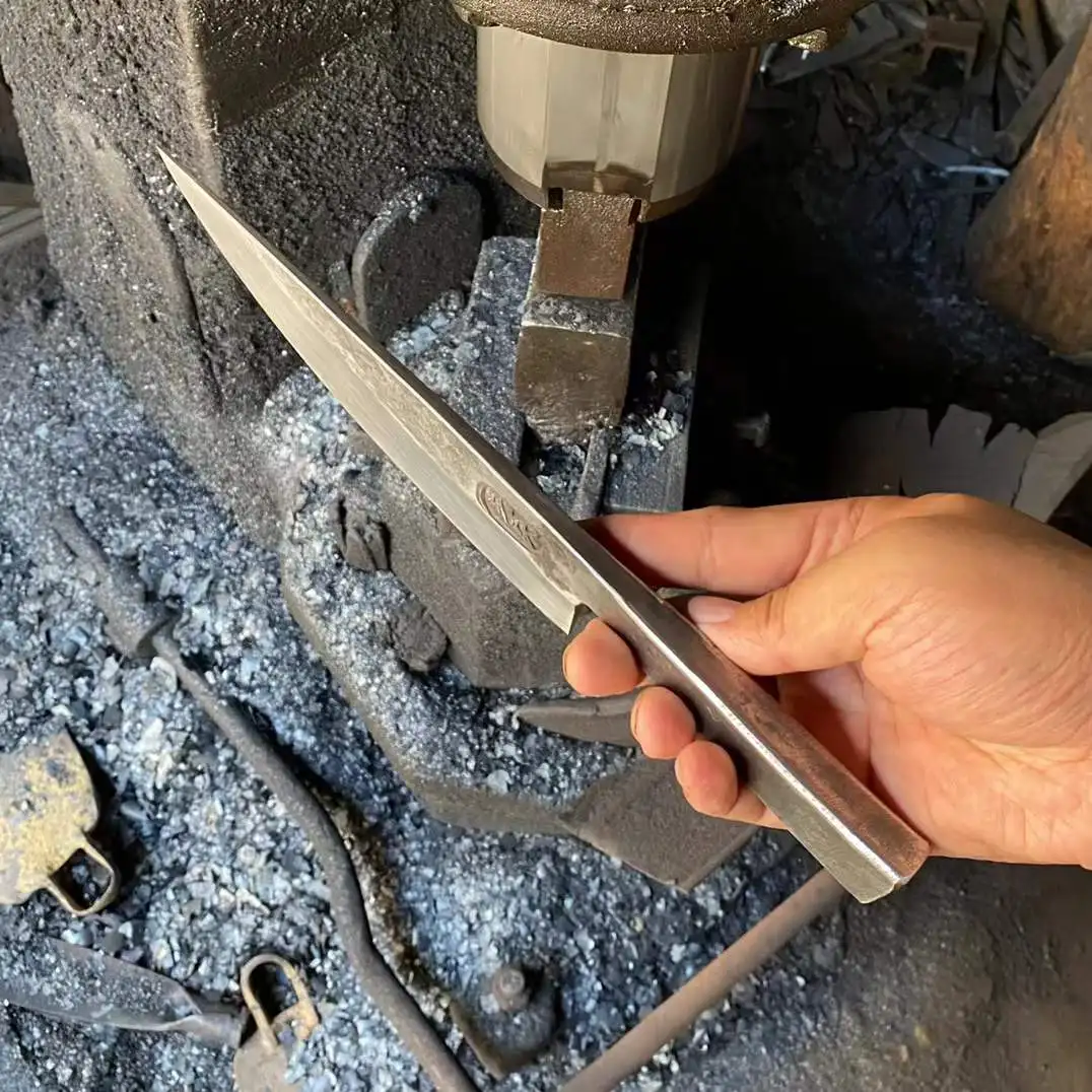 7.5 بوصة سكين الطاهي مسحوق سبائك الصلب شفرة جزار الساطور اللحوم تقطيع الخضروات اليدوية مزورة الكل في واحد سكاكين المطبخ