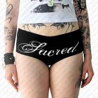 2000s Female Lingerie Y2k Letter Print Women Seamless Thongs String Solid ThongPanties Soft Four Cornered Women Underwear E-girl