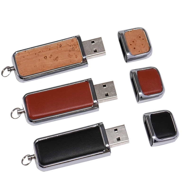 USB-Stick aus Leder, 128 GB, Schwarz, High-End-Geschenk, USB-Laufwerk, Pen-Laufwerk, Geschäftsgeschenk, 64 GB Memory Stick, 32 GB, Hochzeitsgeschenke