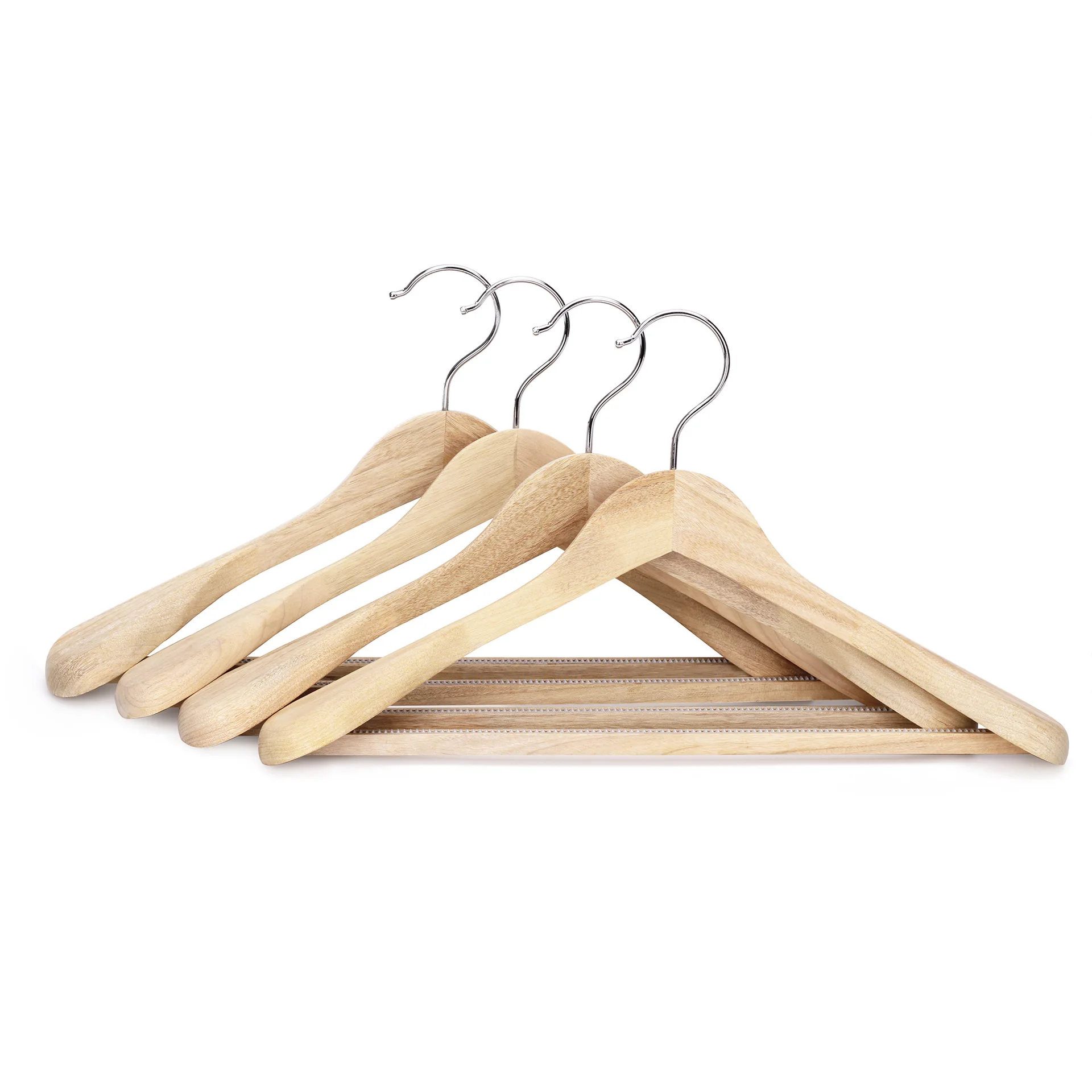 

Home Camphor wood clothes hanger with wide shoulders, thickened non-slip,anti-shoulder corner hanger, household solid wood suit
