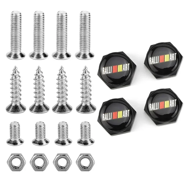 Car Fixed License Plate Bolts Screws Nuts Safety for Mitsubishi Lancer Ex Mirage V33 G4 26 OTO ASX L300 Montero Eclipse L200 EVO