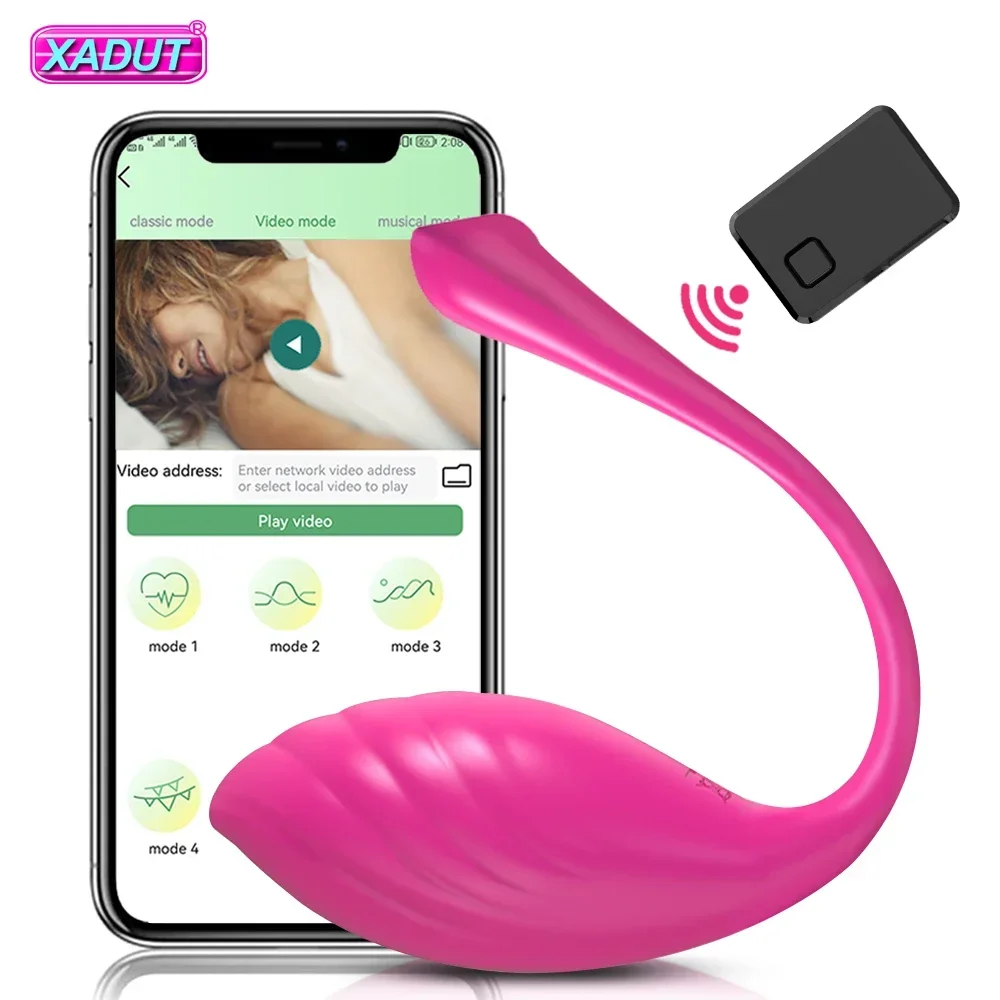 APP Control Bluetooth Vibrator for Women Clitoris Stimulator Wireless Remote Control Dildo Love Egg Sex Toys for Female Adults