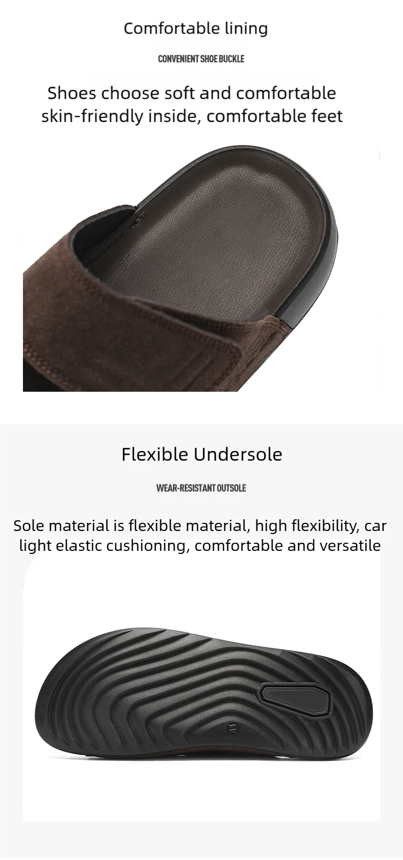 Herren-Freizeitpantoffeln, Sommer, atmungsaktiv, leicht, weiche Sohle, ideal für den Außenbereich, zum Gehen am Strand, zum einfachen Anziehen, bequem, modisch. – Detail 6