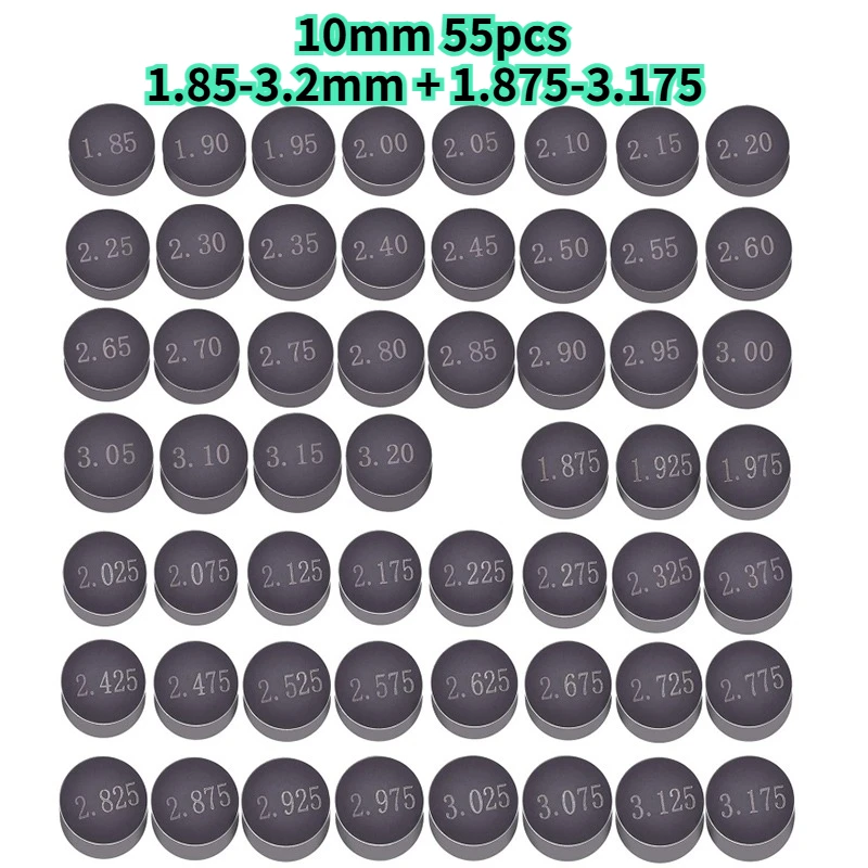 Für Suzuki Honda Yamaha Kawasaki Motorrad Einstellbare Ventilscheiben-Dichtung 7,48mm 9,48mm 8,85-8,9 10mm 1,2-4,0 1,225-3,475 1,72-2,6 – Detail 14