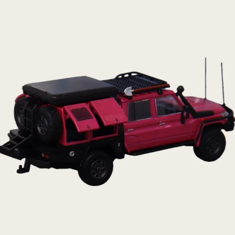 AM Diecast 1/64 Scale LandCruiser Alloy Model Car LandCruiser J70LC79 Pickup Truck Play Vehicles Toys for Boys Gift Original Box