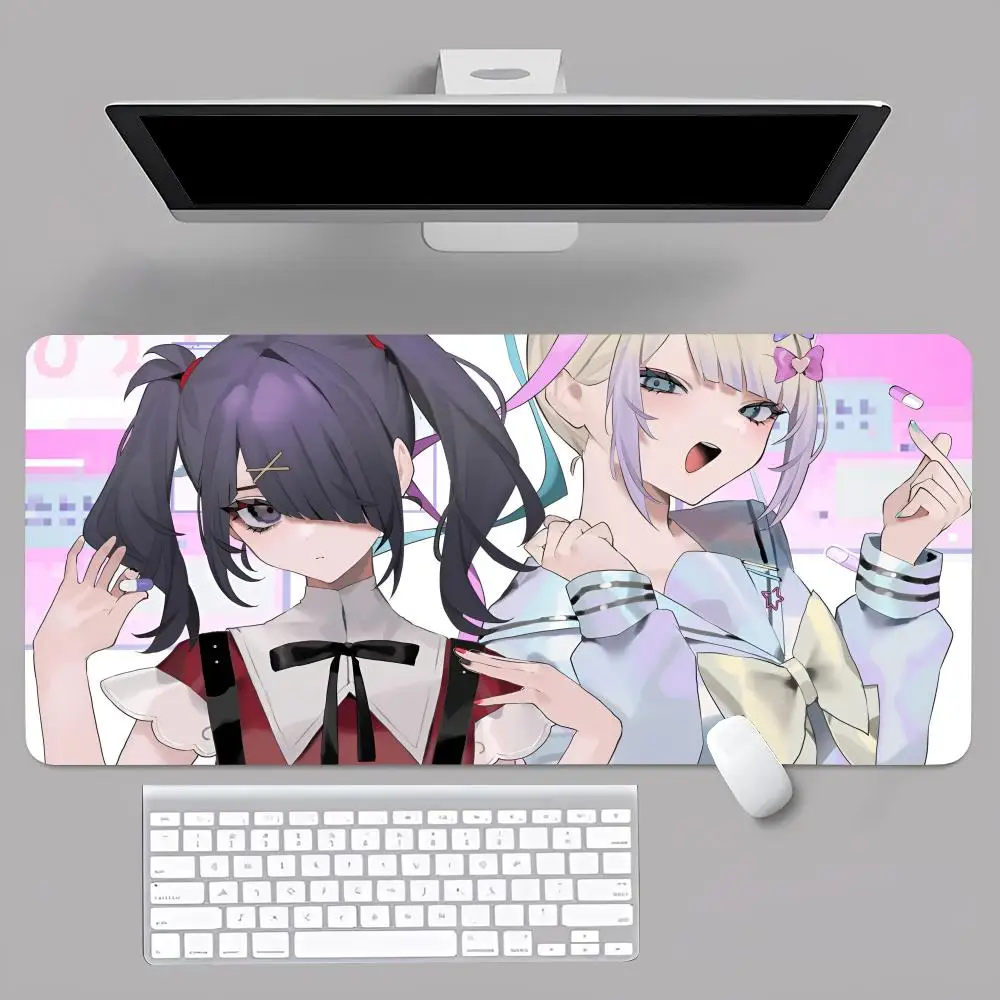 Anime N-Needy G-Girls O-Overdose MINISO Mouse Pad Anime Game Mouse Pad Computer Desk Pad Office Carpet Laptop Mouse Pad