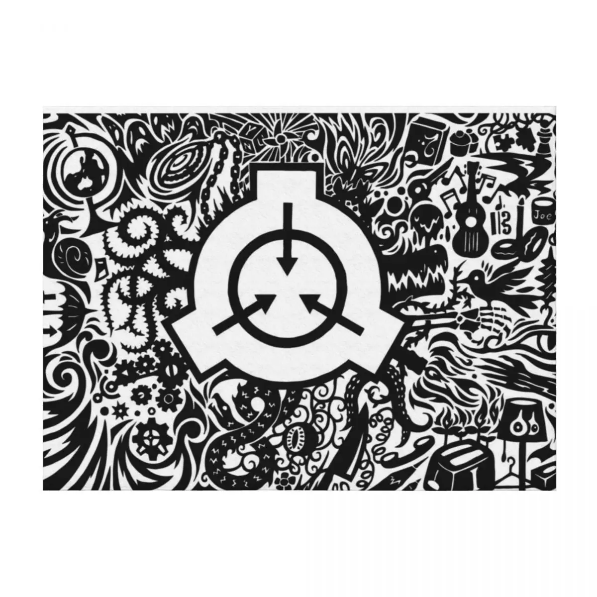 

SCP - Foundation Logo Throw Blanket For Decorative Sofa anime Picnic Blankets