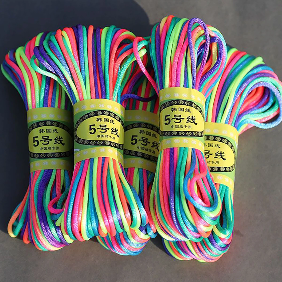 

20m/Roll 2.5mm High Quality Chinese Knot Line Nylon Cord Rattail Satin Macrame Braided Rope DIY Jewelry Tassels Beading Thread