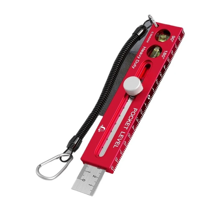 For Woodworking Special Scribing Positioning Ruler Scribing Artifact, Aluminum Alloy Strong Magnetic Multi-function Sliding