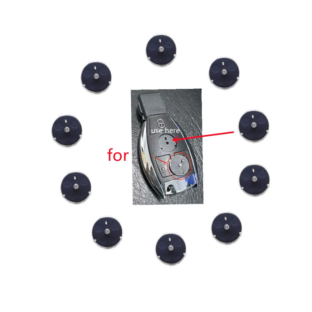 10 ピース/ロット車のキーエンブレムステッカーベンツ VVDI ユニバーサルキーシェル用